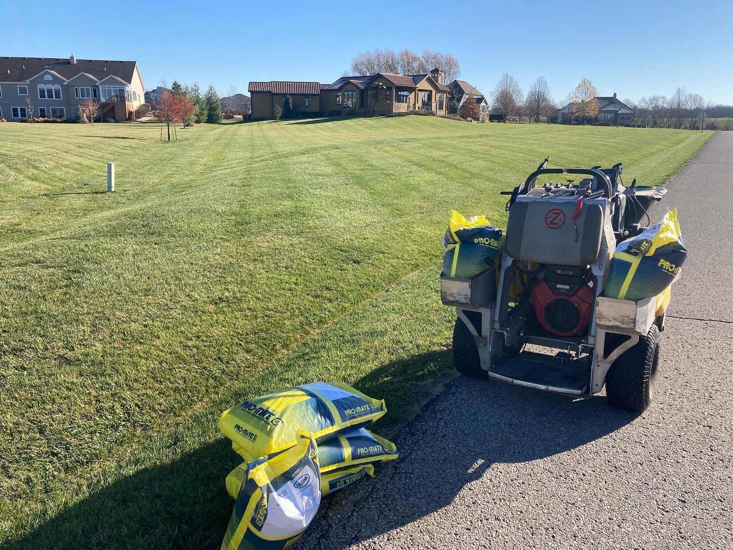 Lawn equipment at a home in Greenwood, IN.