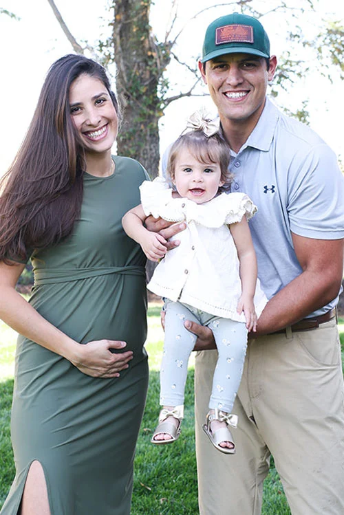 Thiago Guilherme, owner of Green Again Lawn Missouri, and family.